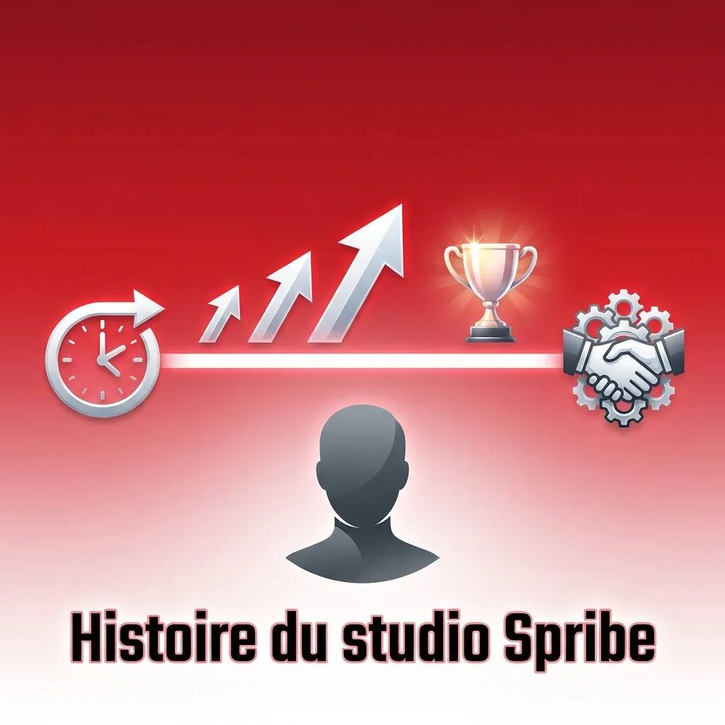 Spribe logo and timeline showing company's evolution from 2018 startup to leading crash game developer with global reach